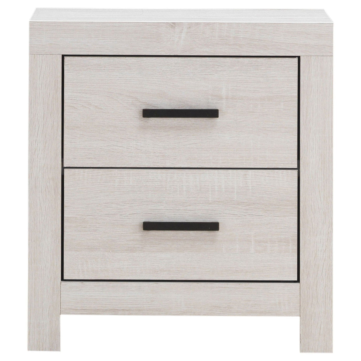 Brantford 2-drawer Nightstand Coastal | 21.75 x 16.25 x 23.5 in | Engineered Wood & Veneer | White