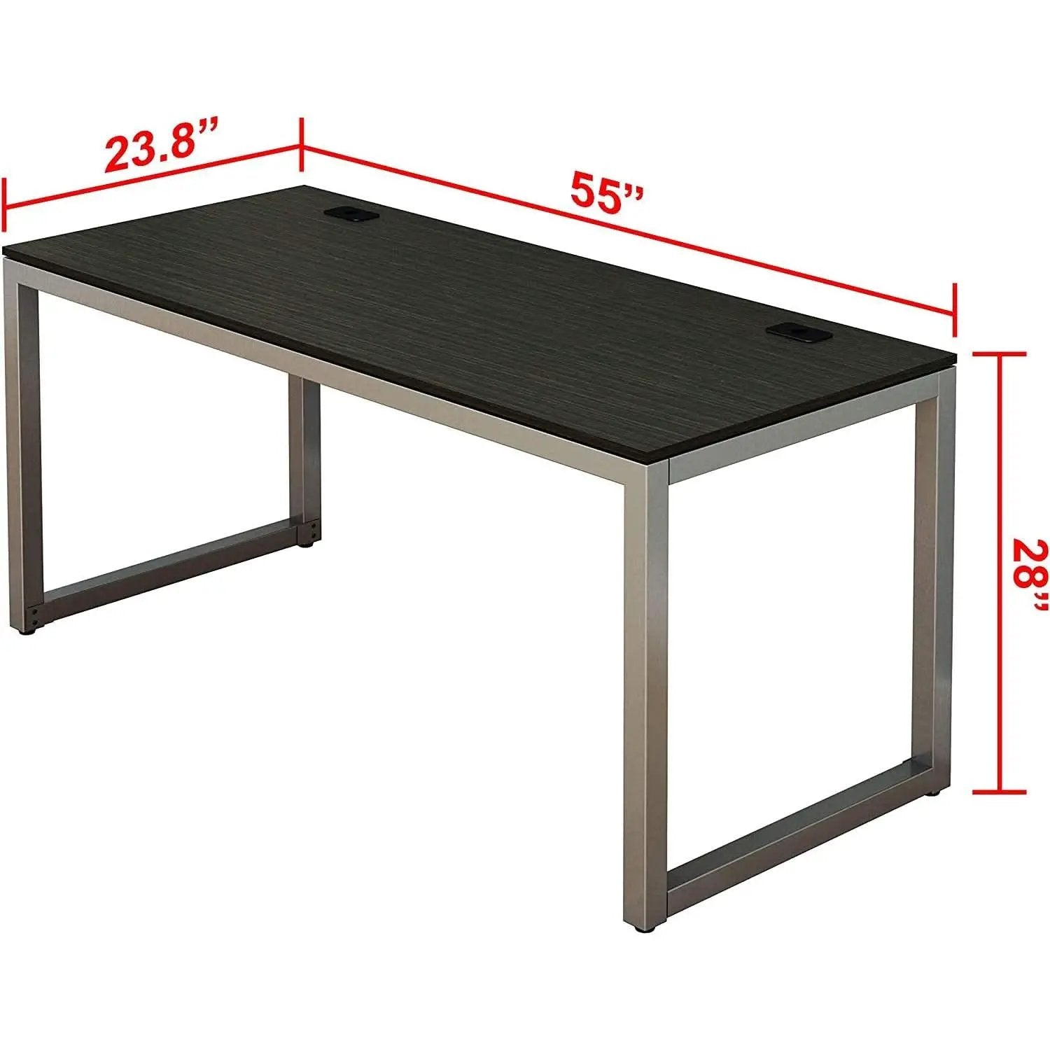 55 Inch Espresso Computer Desk For Home Office Workspace from PriceLows™