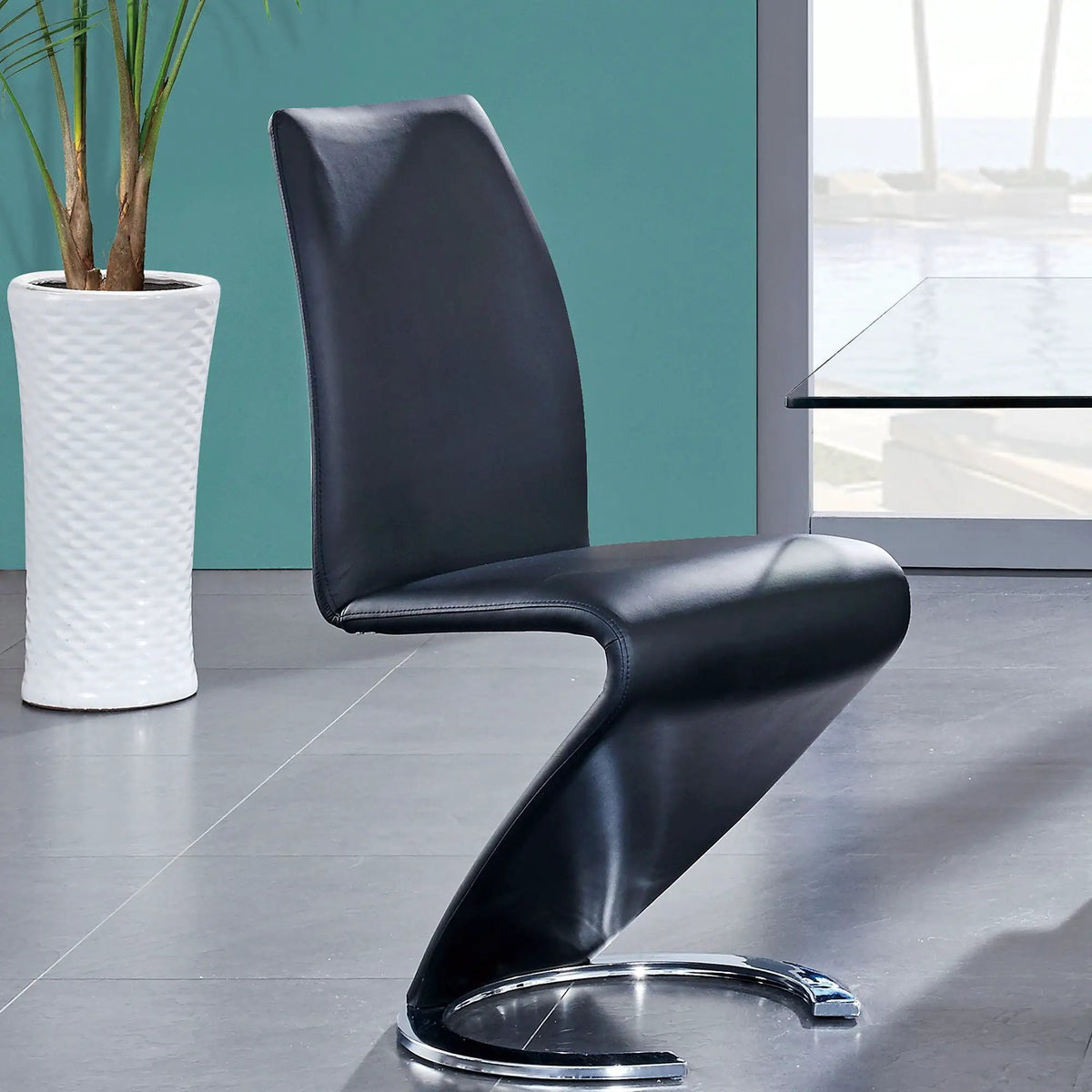 Marcus Horseshoe Dining Chairs | Set Of 2 | Z-Shape Design | Padded Seats