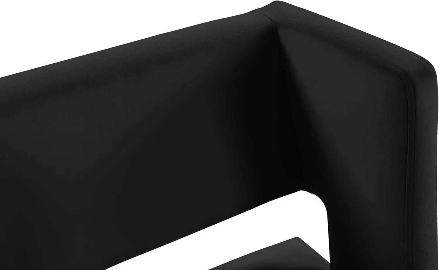 Caleb Collection Counter Height Stool Black Velvet Set Of 2 from PriceLows™