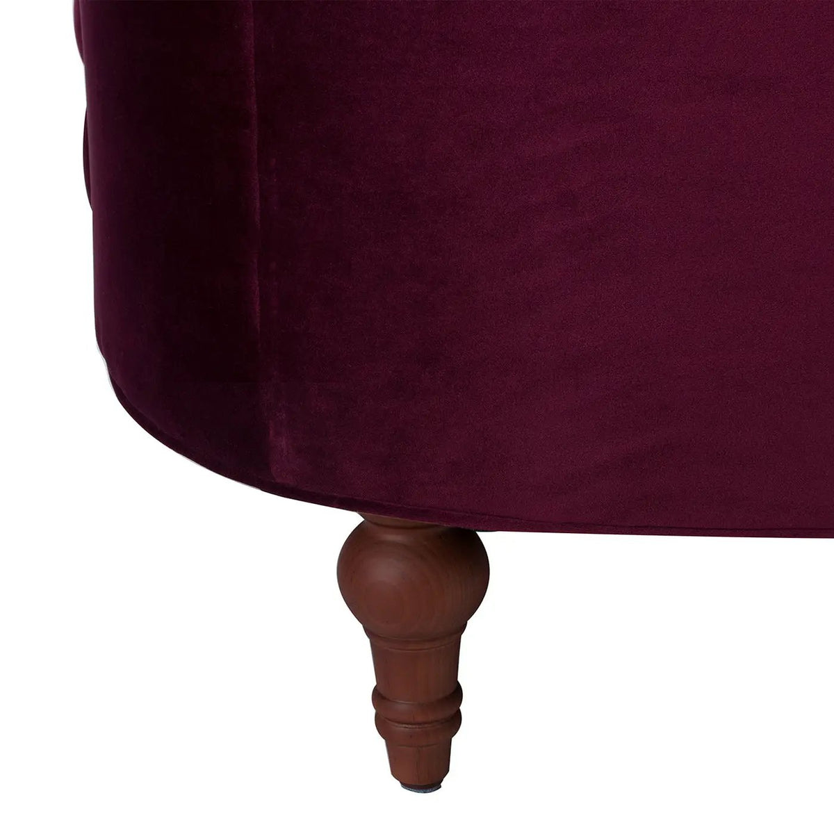 La Rosa Accent Chair | Victorian Tufted Style | Woven Fabric Upholstery | Durable Construction