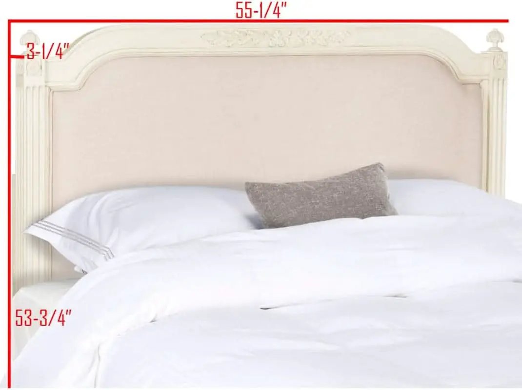 Tufted Linen Rustic Beige Headboard for Twin Beds from PriceLows™