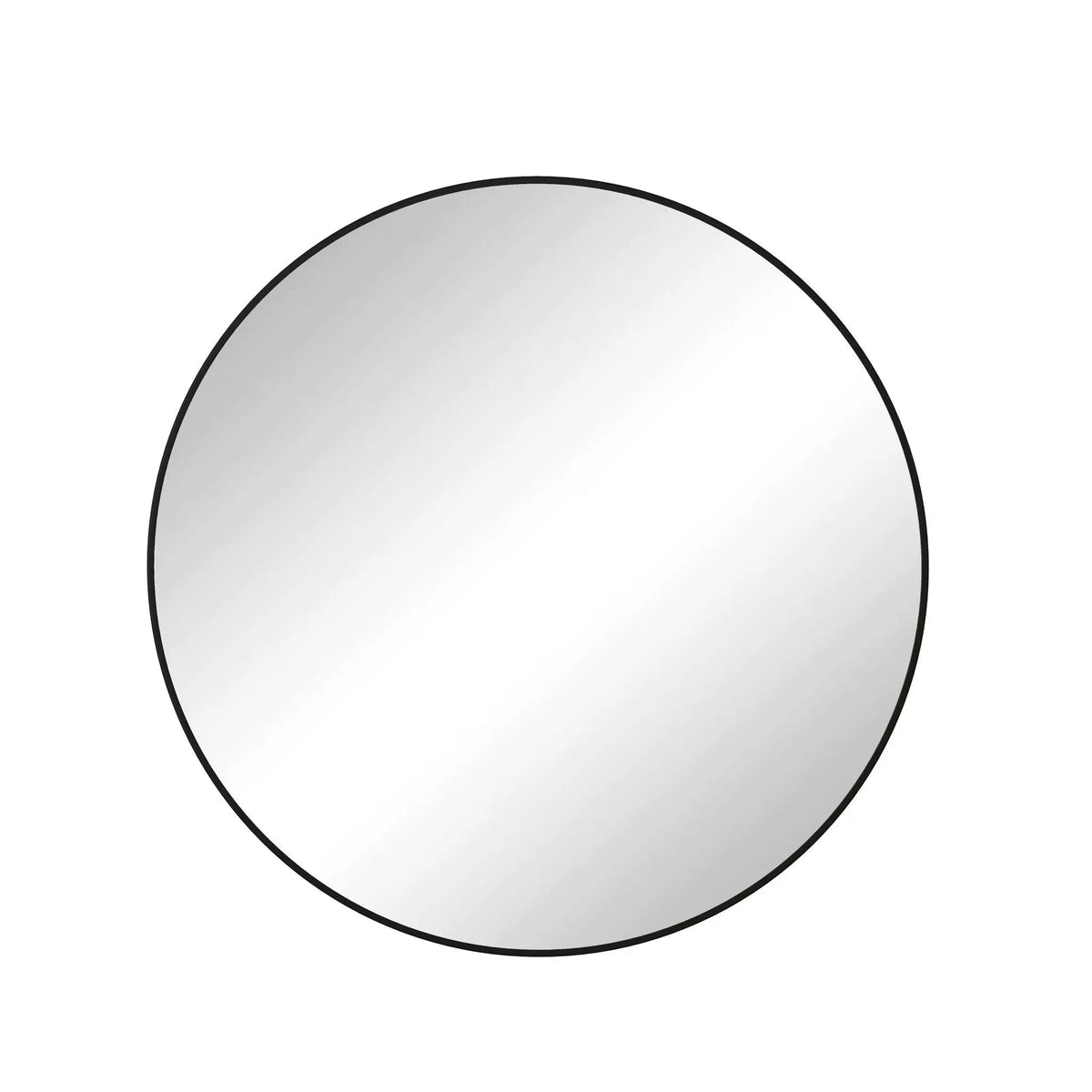 Round Wall Mirror | Metal Framed Circular Design | 48 Inch Diameter | Vanity And Dressing Use