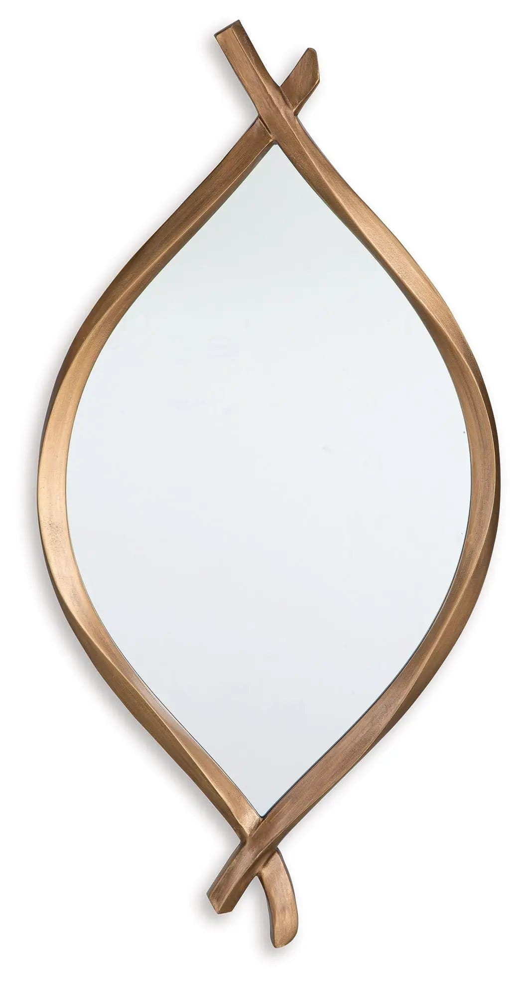Bartner Accent Mirror | 18 x 1.25 x 36 in | Metal | Antique Gold Finish