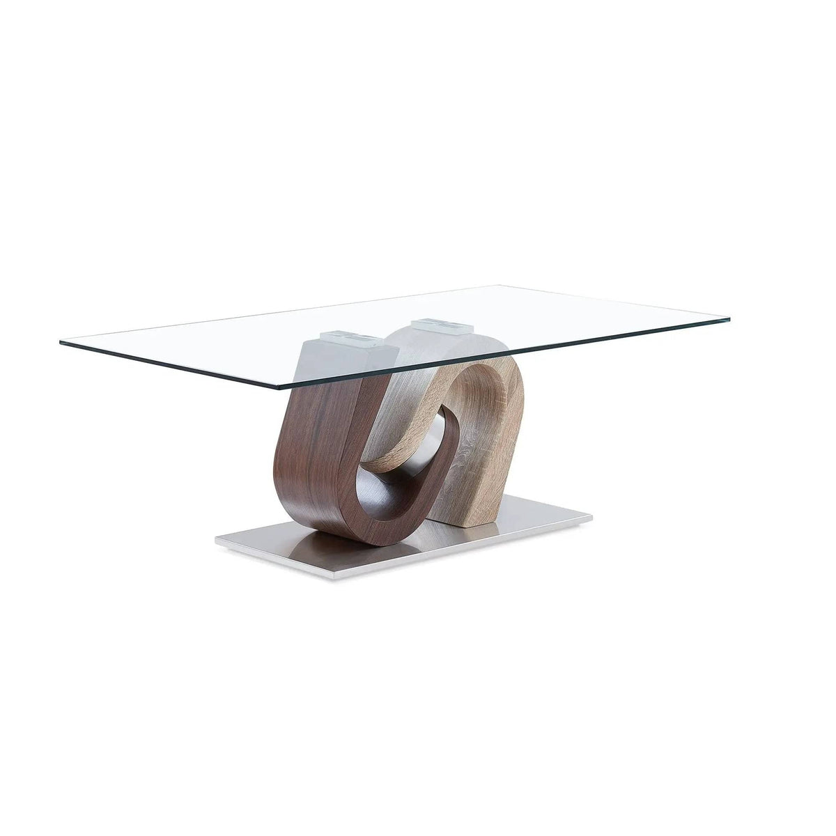 Chase End Table Contemporary Design | 2 Pieces | Solid Wood & Walnut | Living Room