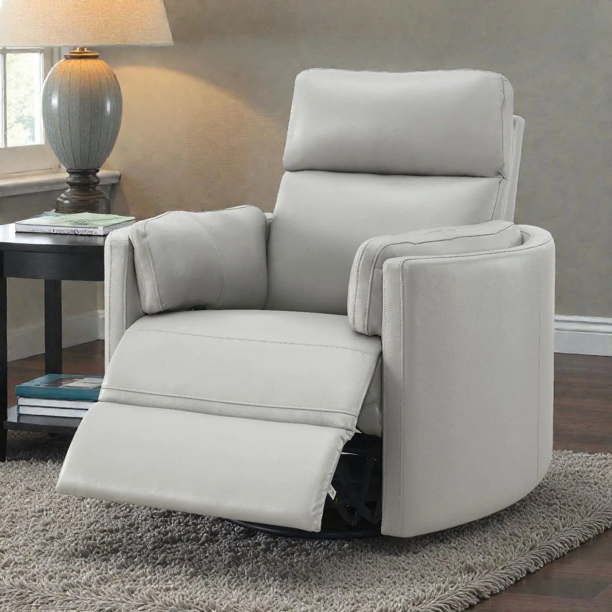 Sagen Glider Recliner With Swivel Swivel Glider Chair | 3 Pieces | Wood | Living Room