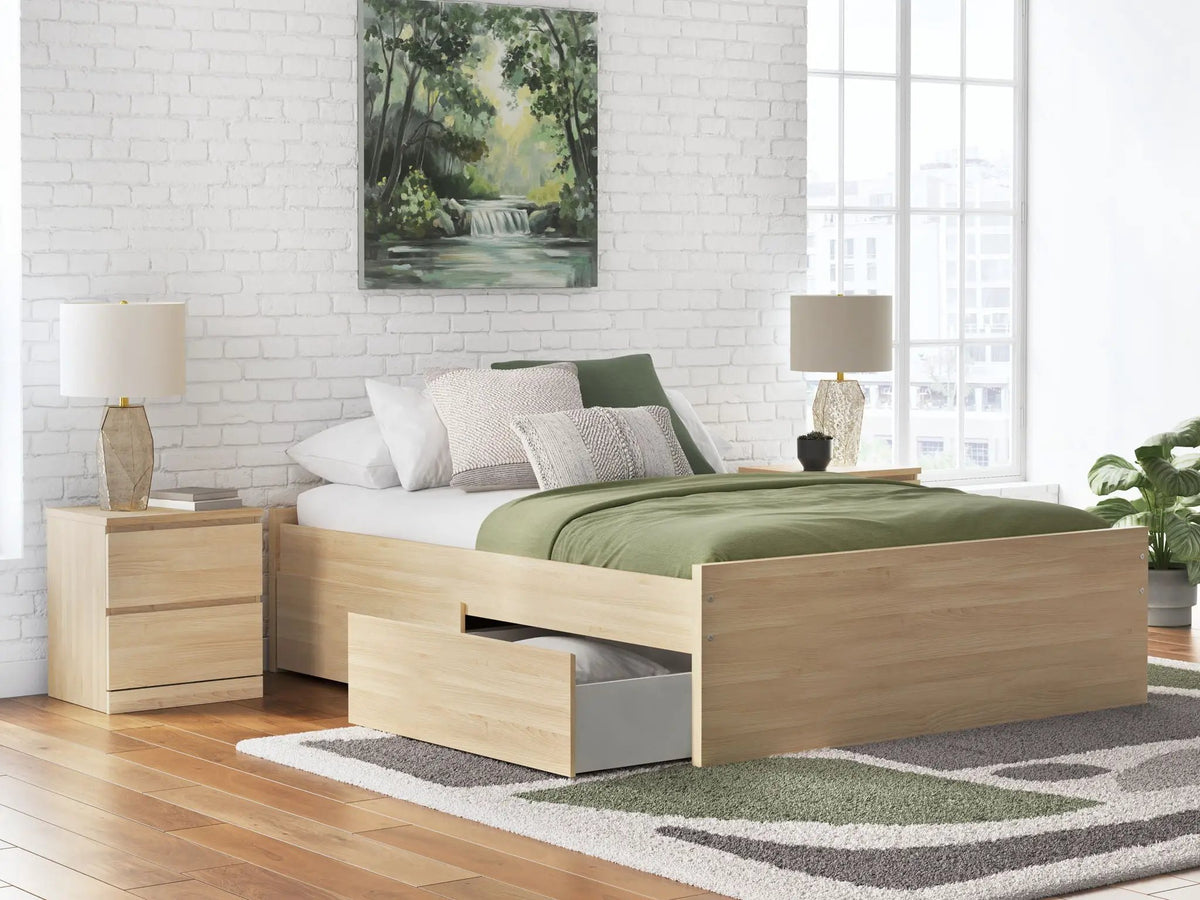 Platform Bed | Four Storage Drawers | Clean Minimal Design