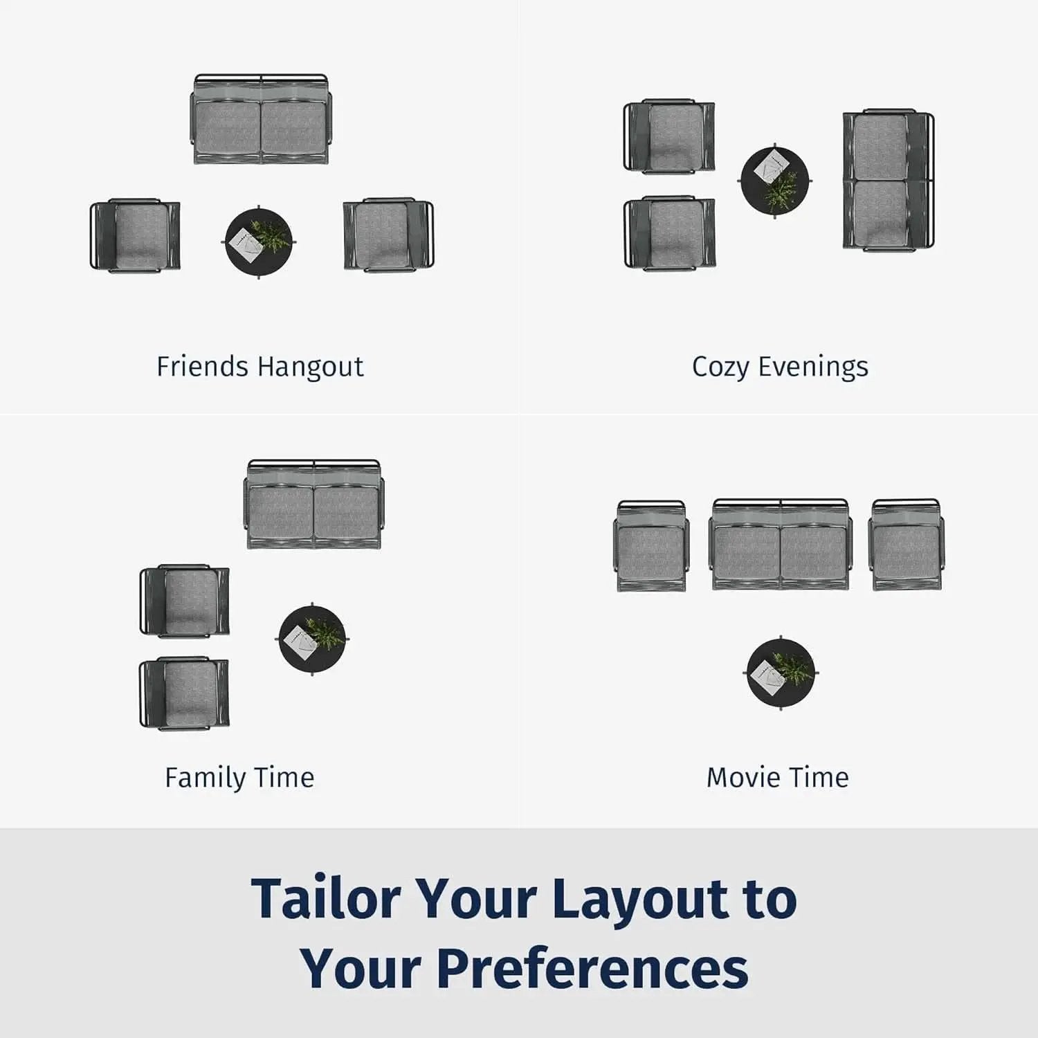 Stylish Four Piece Patio Furniture Set for Outdoor Comfort from PriceLows™