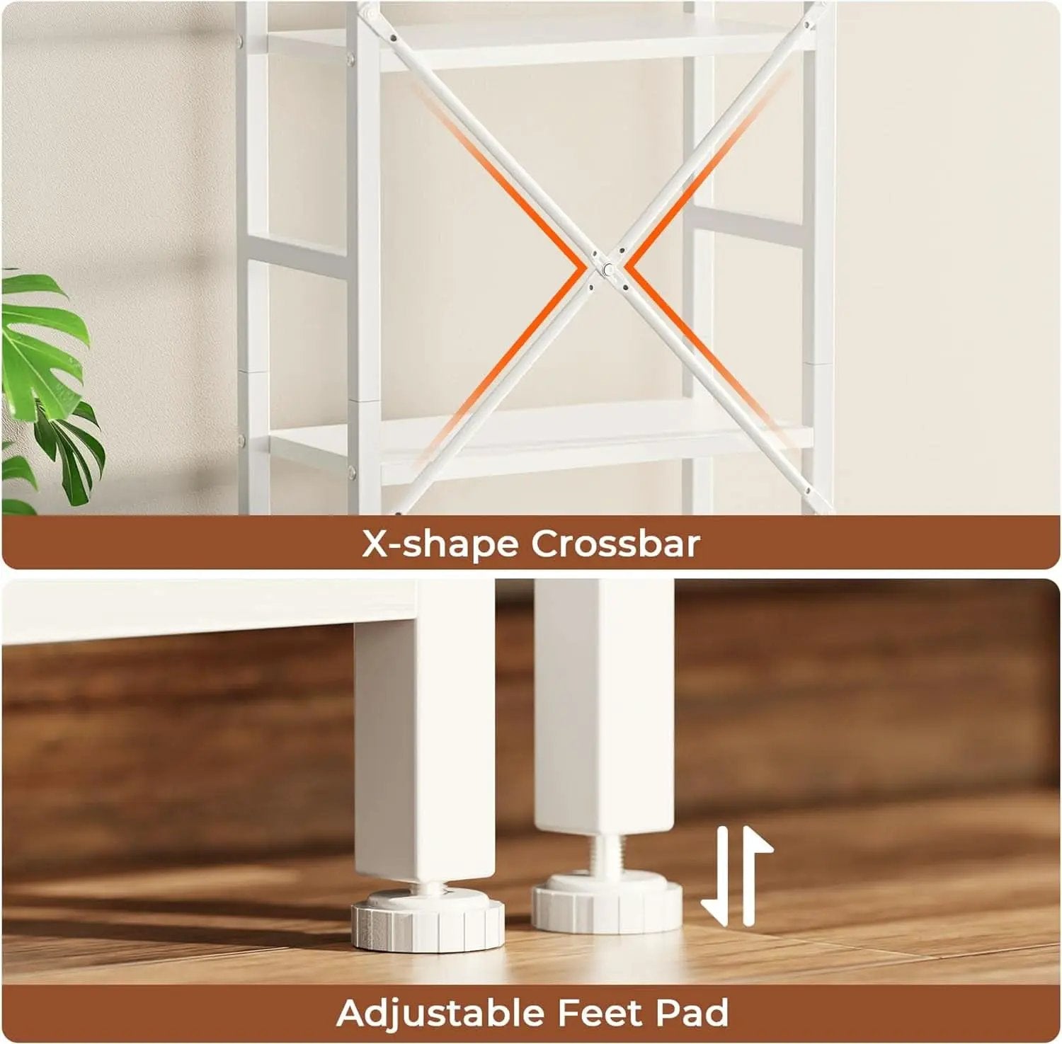 White 11 Shelf Open Display Bookcase For Home Office from PriceLows™