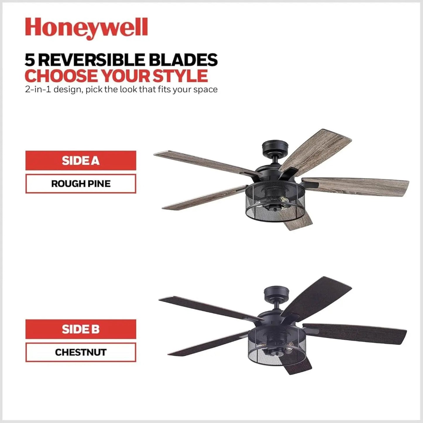 IndustrialStrength 52 Inch Ceiling Fan With LED Light from PriceLows™