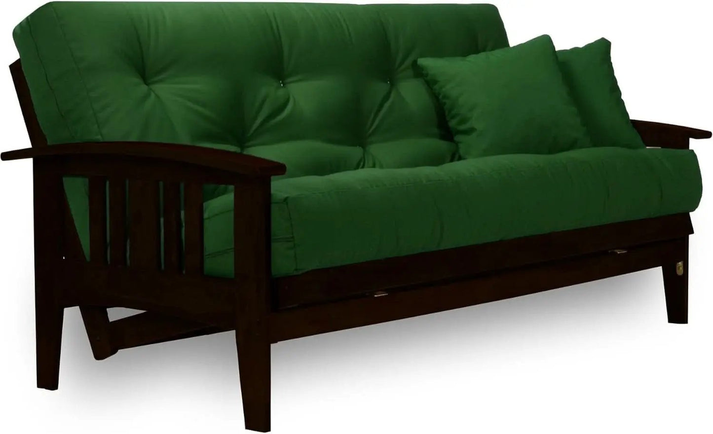 Queen Size Futon Set Espresso Finish For Living Room from PriceLows™
