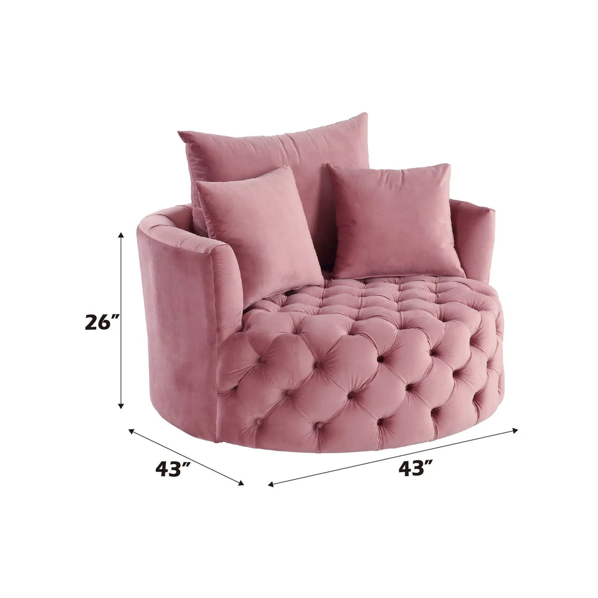 Zunyas Accent Chair With Swivel | 2 Pieces | Living Room Furniture | Living Room