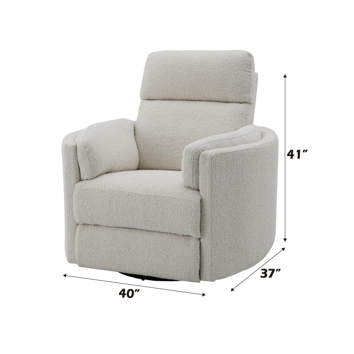 Sagen Glider Recliner With Swivel Swivel Glider Chair | 3 Pieces | Wood | Living Room