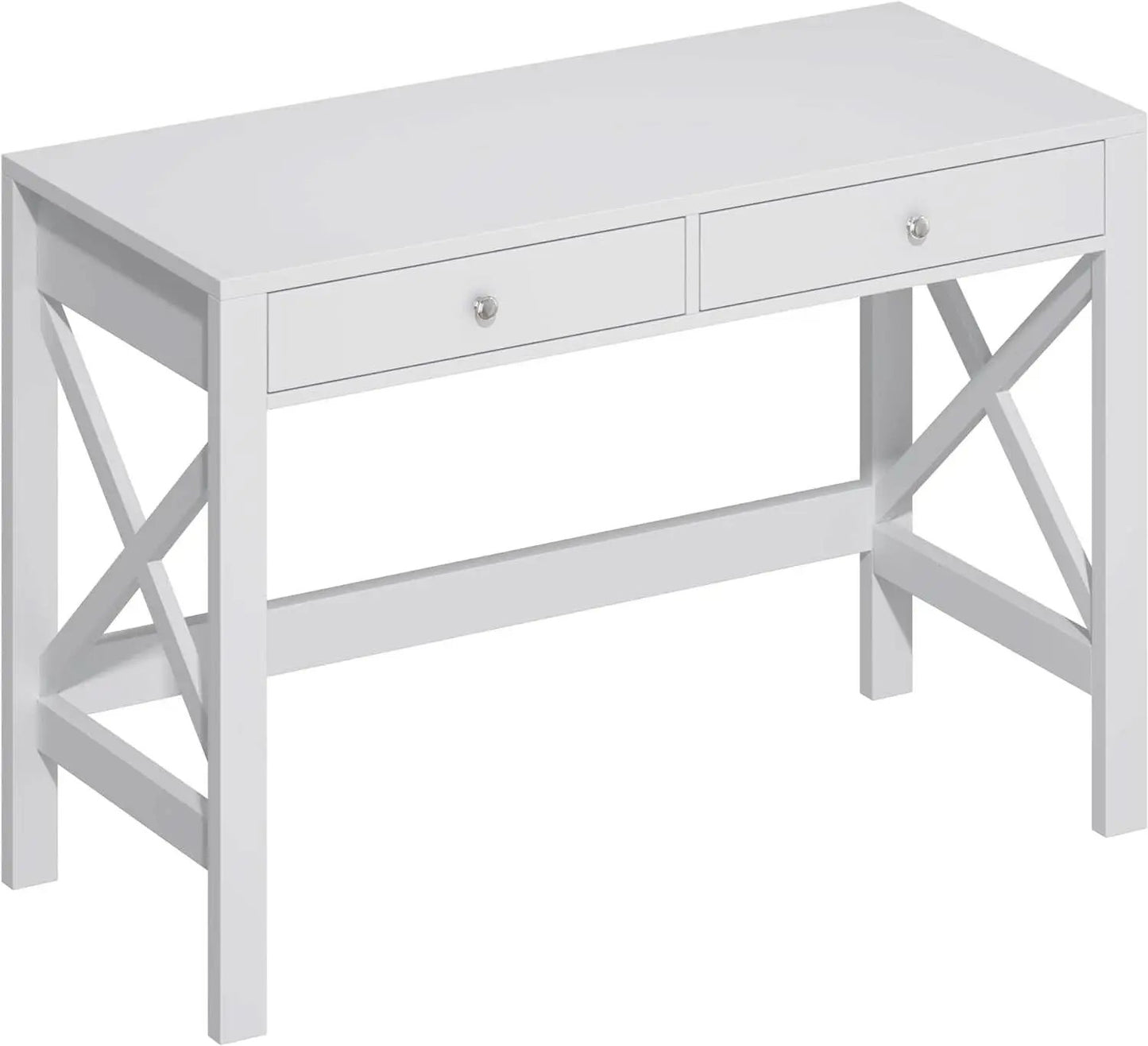 40 Inch White Computer Desk For Home Office Use And Study from PriceLows™