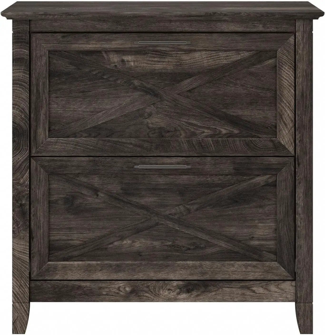 Key West 2 Drawer Lateral File Cabinet Dark Gray Hickory from PriceLows™