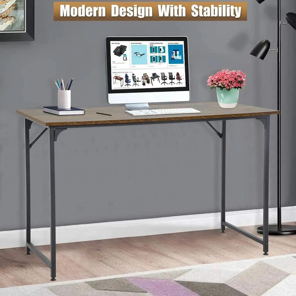 48 Inch Modern Black Computer Desk For Small Spaces from PriceLows™