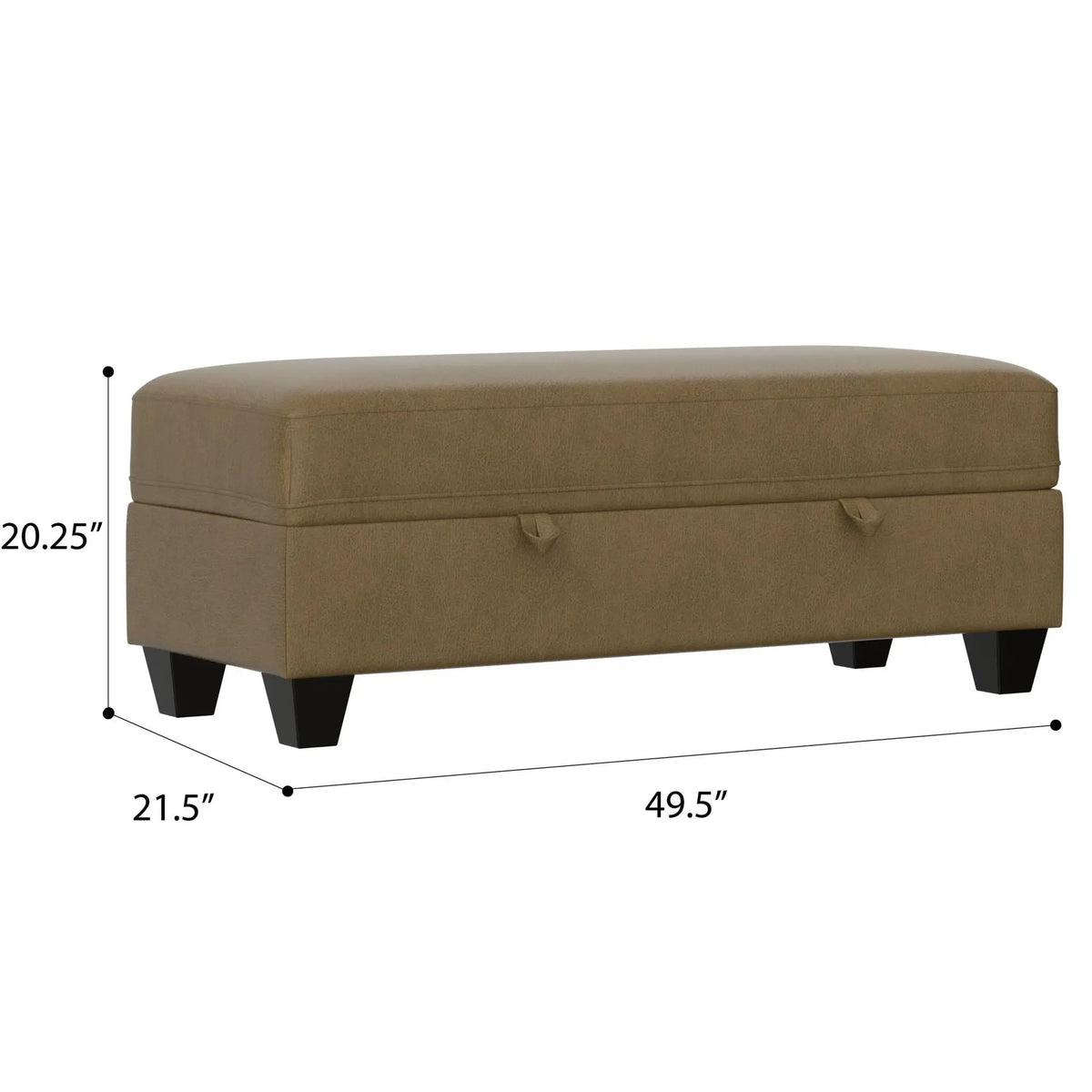 Drason Storage Ottoman | Transitional Style | Minimal Assembly | Low Maintenance