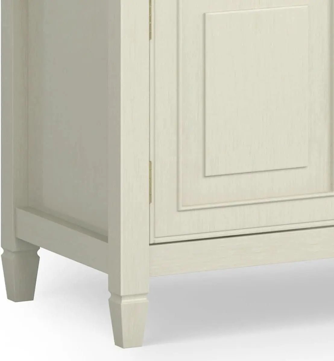 72 Inch Wide Solid Wood TV Stand Antique White With Storage from PriceLows™