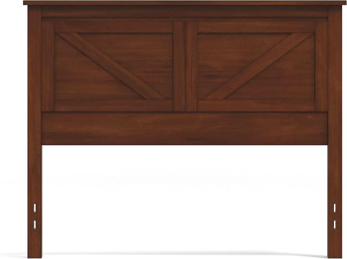 Farmhouse Style Cherry Wood Panel Headboard for Bedrooms from PriceLows™