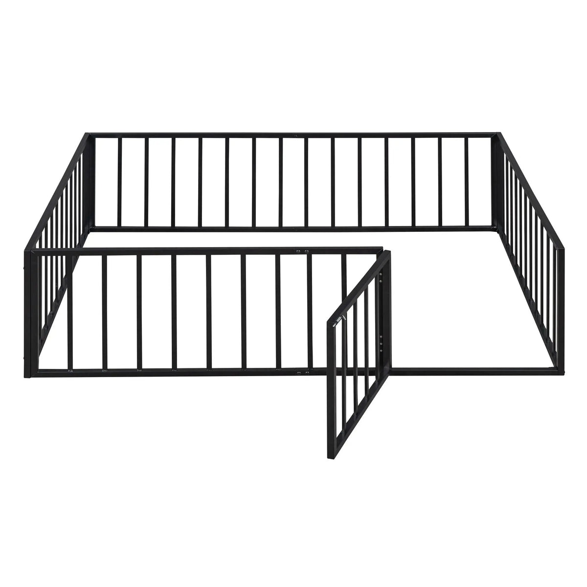 Metal Floor Bed Frame | Raised Fence Gate | Low Platform Design