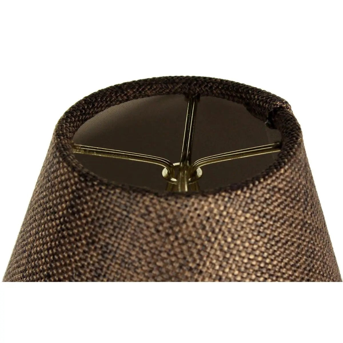 Chandelier Lampshade | 6 X 5 Inch | Chocolate Burlap | Set Of 6