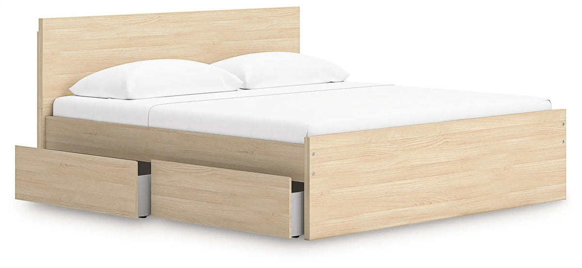 Onita Panel Platform Bed | Minimal Design | Ultra-Clean Lines | Easy-Elegant Solid Finish
