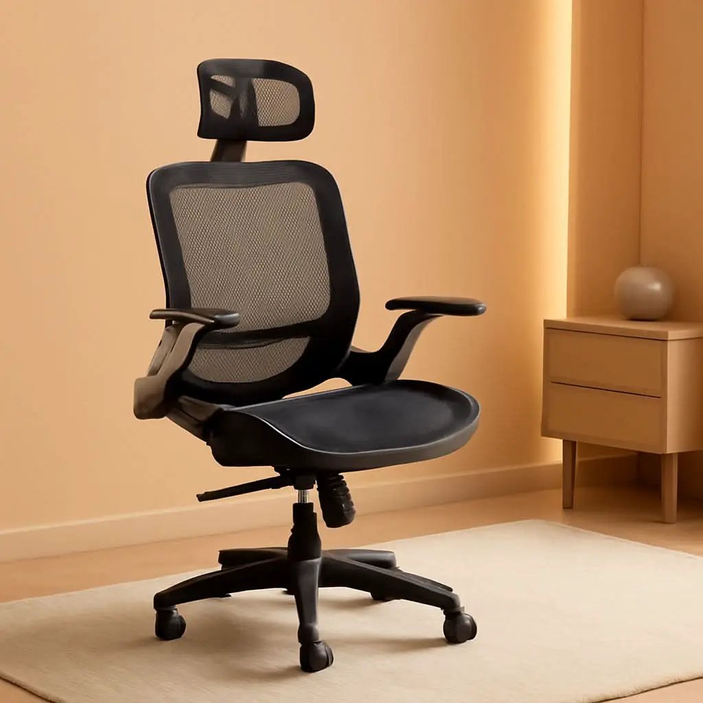 Big Tall Mesh Office Chair With Headrest And Tilt from PriceLows™