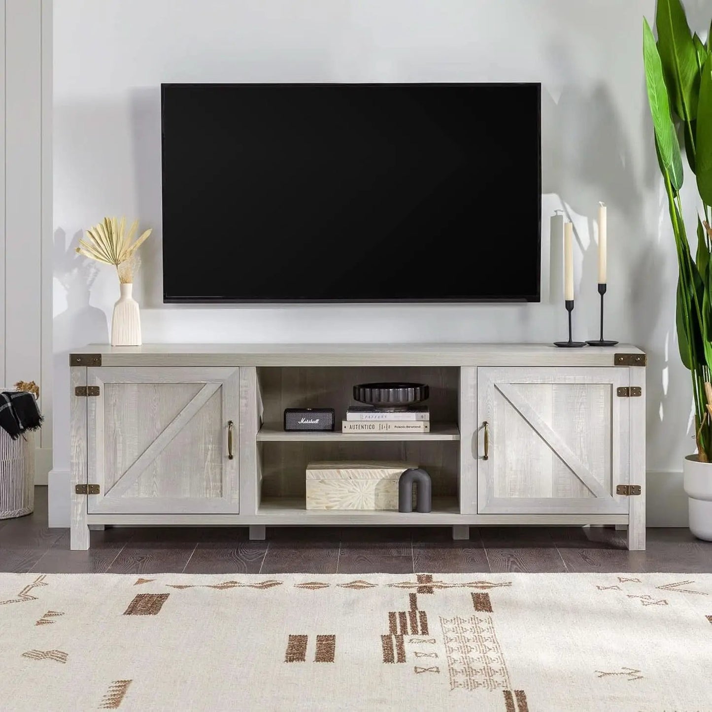 Georgetown Modern Farmhouse 70 Inch TV Stand Stone Grey from PriceLows™