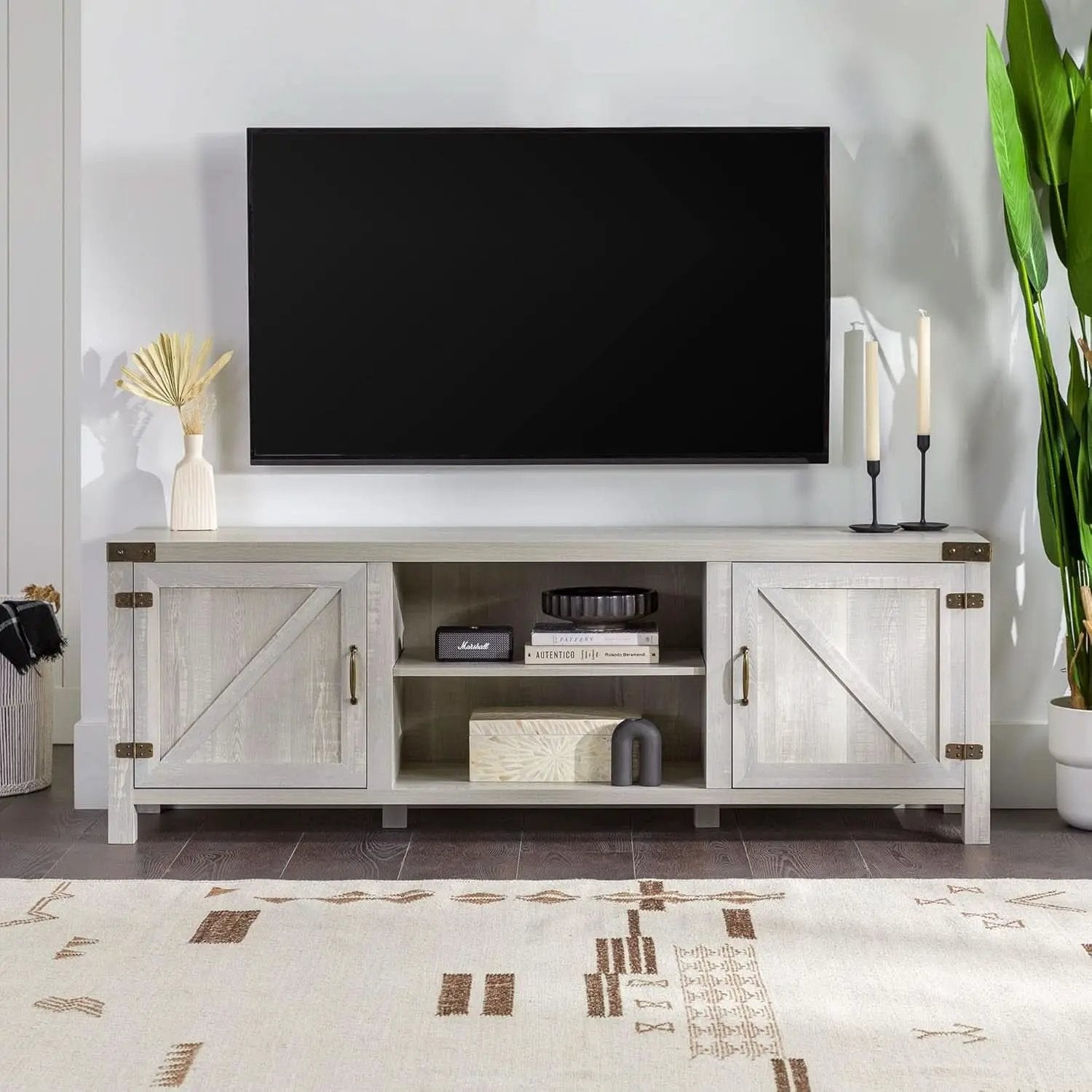 Georgetown Modern Farmhouse 70 Inch TV Stand Stone Grey from PriceLows™
