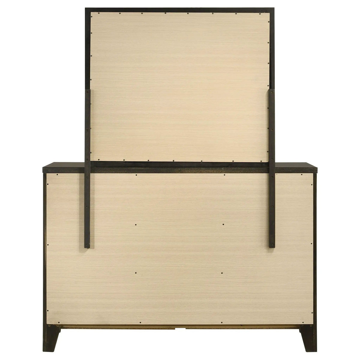 Wilkes 6-drawer Dresser and Mirror Dark Cocoa | 56.25 x 15.25 x 72.25 in | Metal | Bedroom