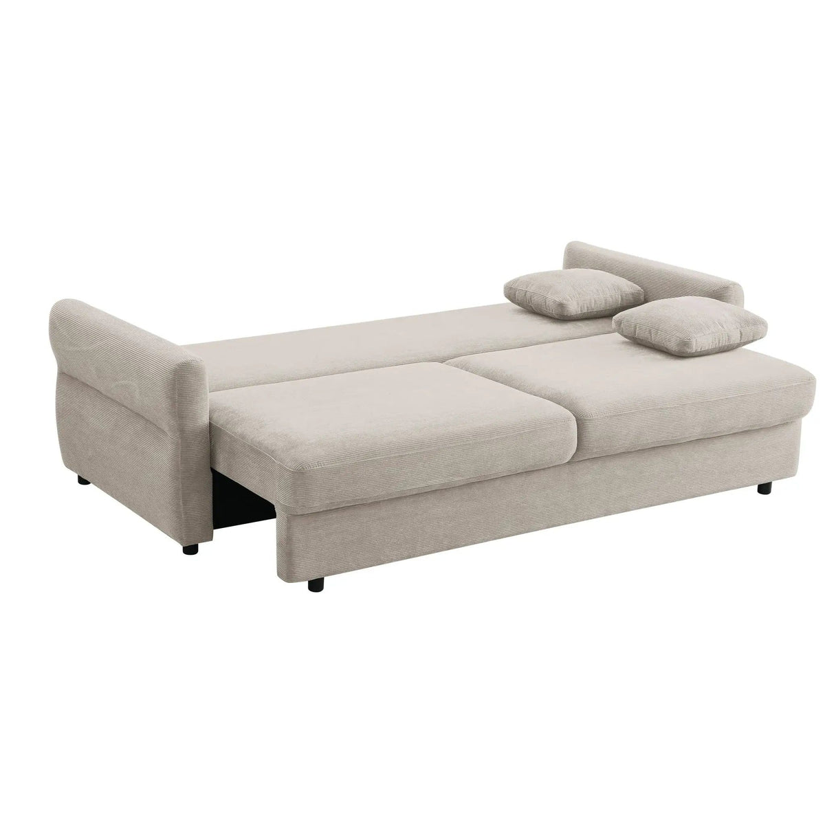 Haran Pull Out Sleeper Sofa With Storage | 2 Pieces | Fabric | Living Room