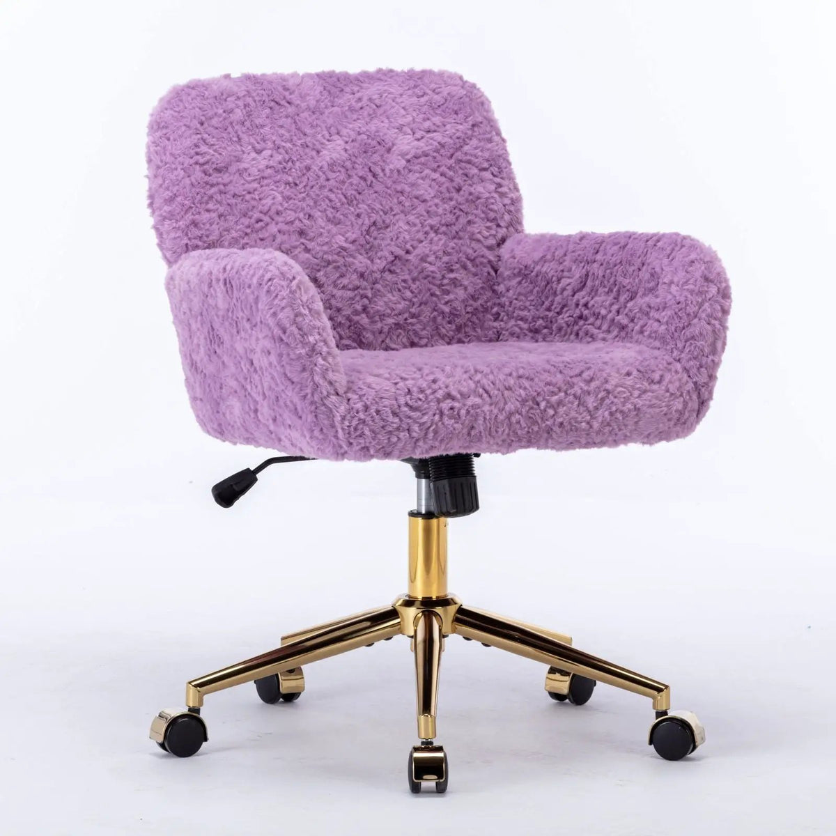 Office Chair | Adjustable Height | Reclining Faux Fur Seat | Large