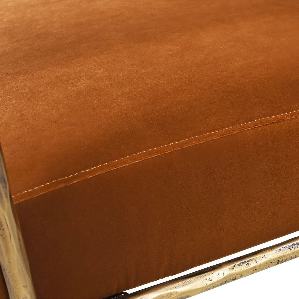 Aerin Hammered Brass Upholstered Accent Arm Chair | 2 Pieces | Iron & Metal | Living Room