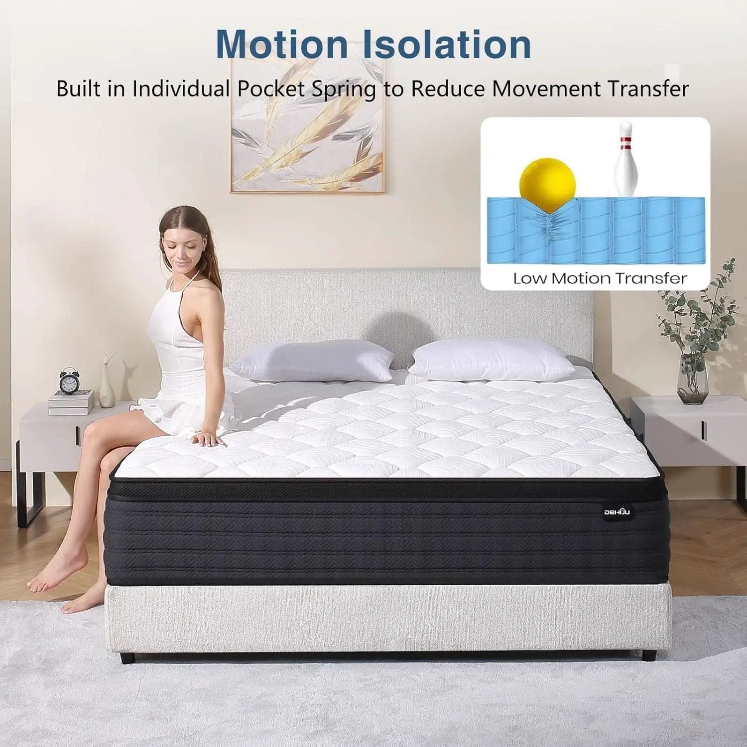 Full Size Hybrid Memory Foam Mattress Certipur Certified from PriceLows™
