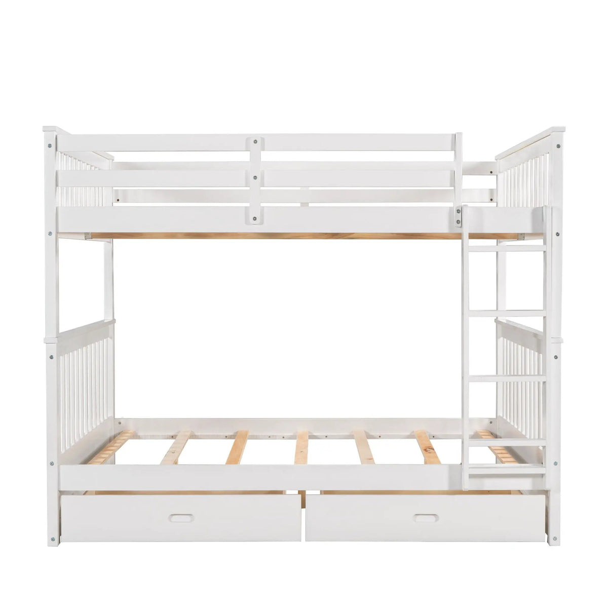 Bunk Bed With Ladders | 2 Storage Drawers | Space-Saving Design | Sleepover Ready