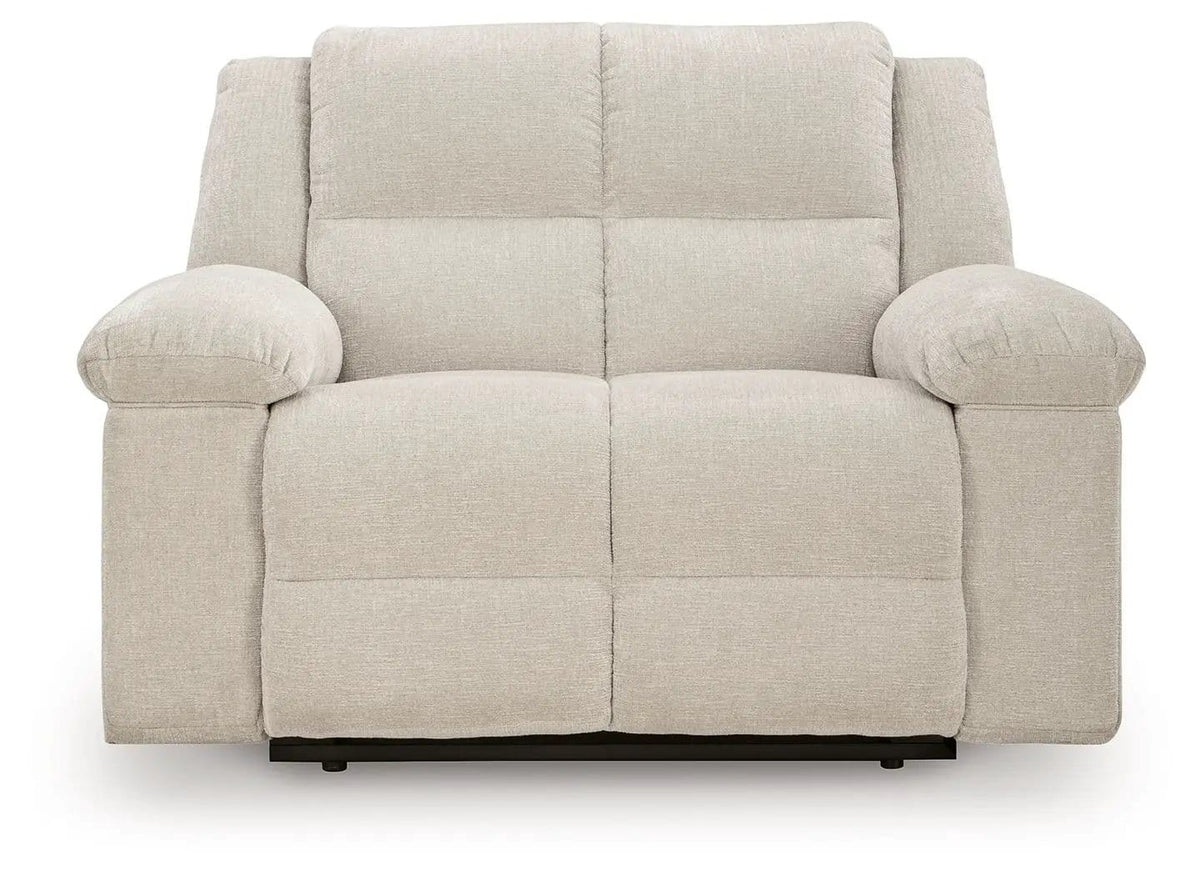 Orlen Zero Wall Wide Seat Recliner Reclining Chair | 56 x 43 x 41 in | Fabric & Metal | Winter