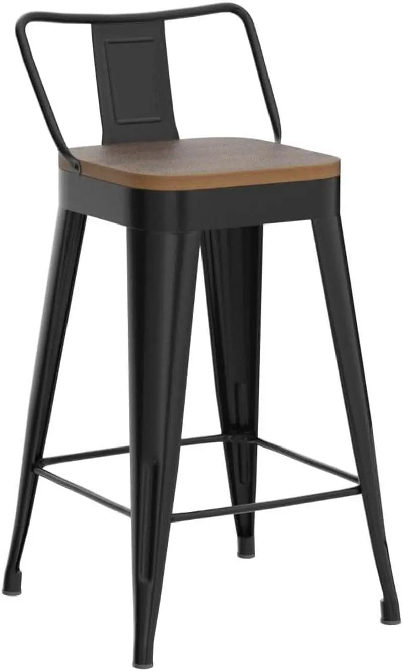 Modern Stackable Metal Bar Stools Set of Four from PriceLows™