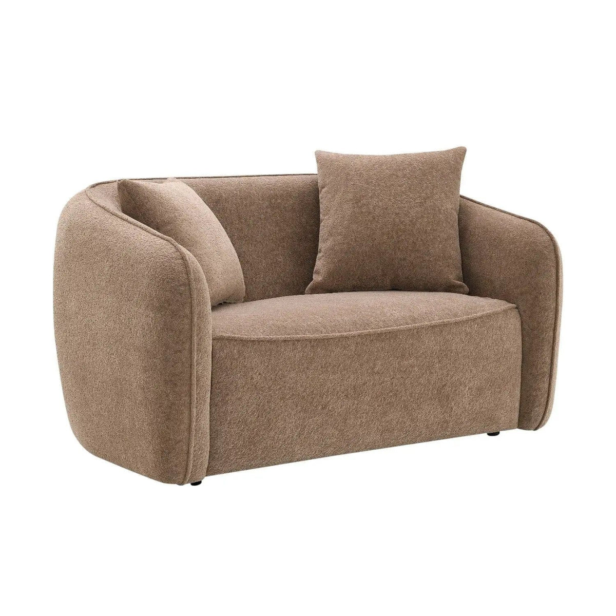 Keith Loveseat With 2 Matching Color Toss Pillows | 2 Pieces | Plywood | Living Room