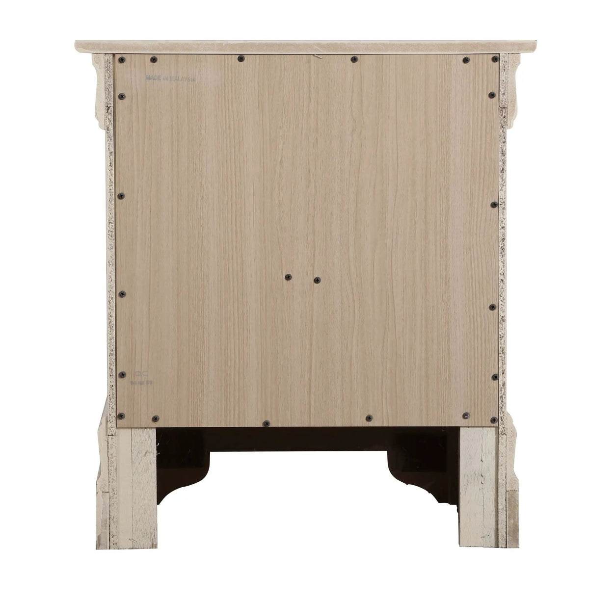 Louis Phillipe Nightstand | Traditional Wood Design | English Dovetailed Drawers | Metal Center Guides