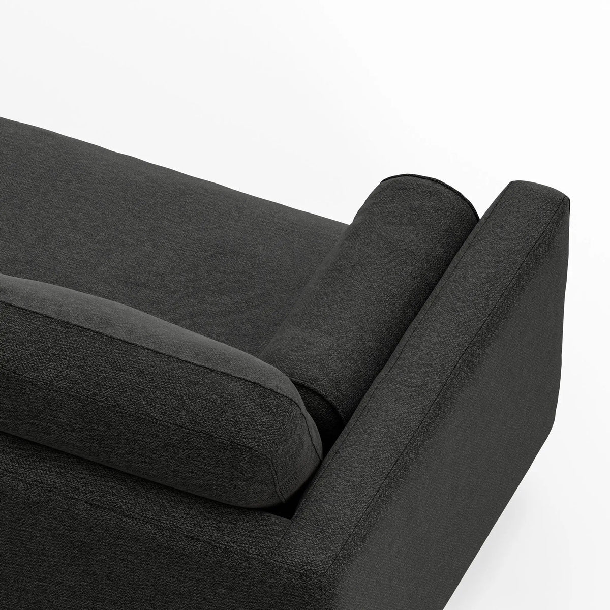 Morrison Upholstered Sofa | Recycled Blend Fabric | Single Bench Seat Cushion | 72 Inch Length