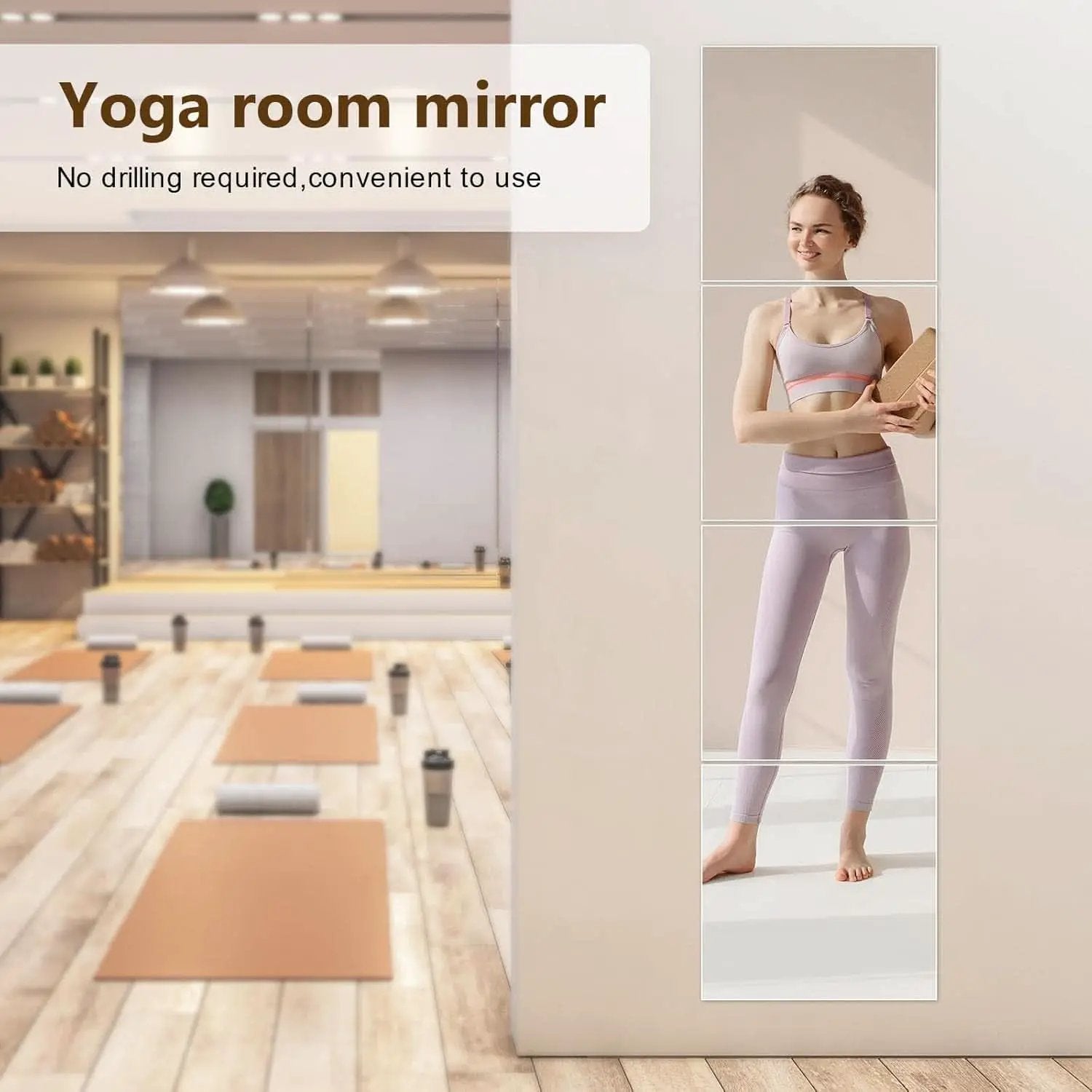 Set Of 4 12x12 Inch Acrylic Mirror Tiles For Wall Decor from PriceLows™