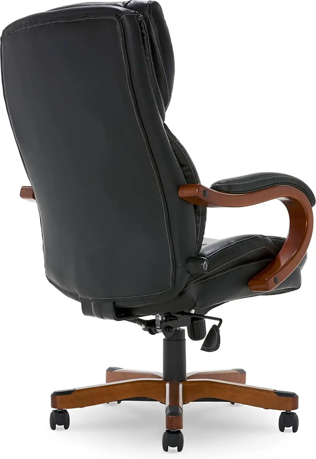 Big And Tall Executive Office Chair With Wood Accents from PriceLows™
