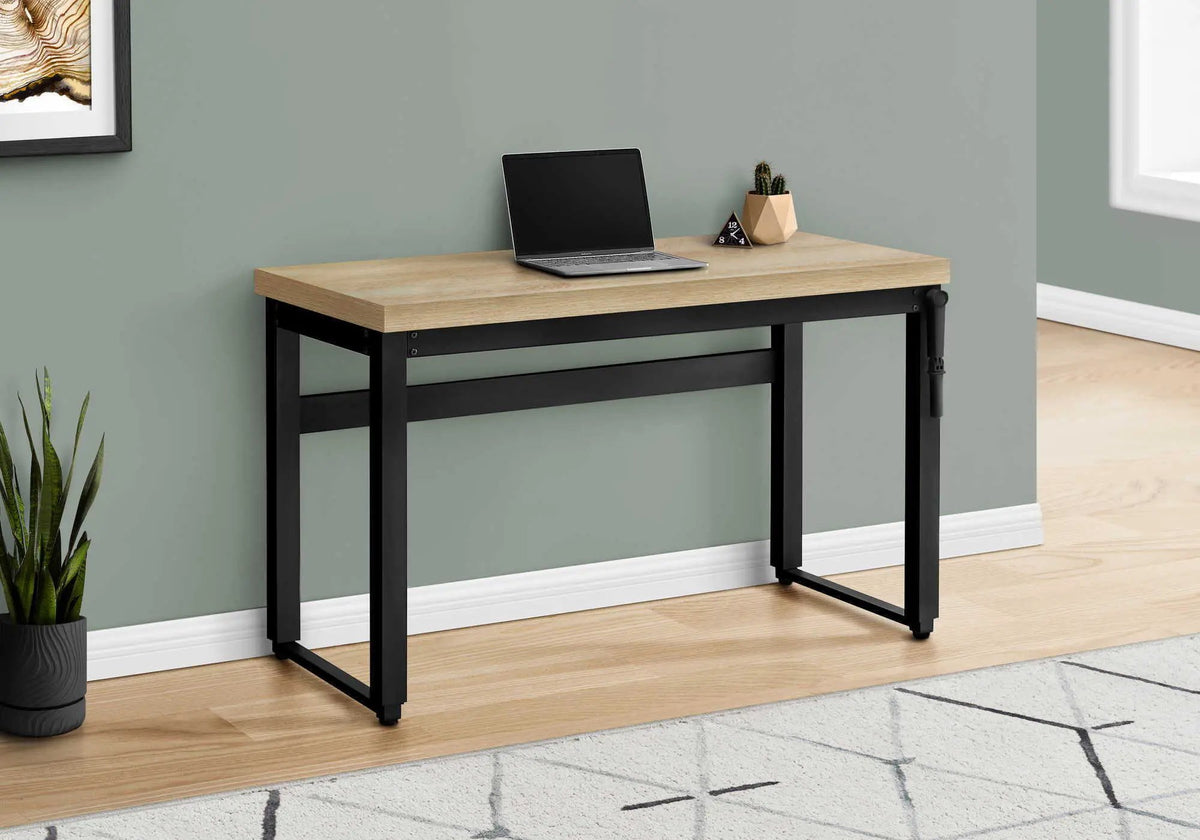 Adjustable Standing Computer Desk | 47.25 Inch Width | Thick Panel Tabletop | Contemporary Design