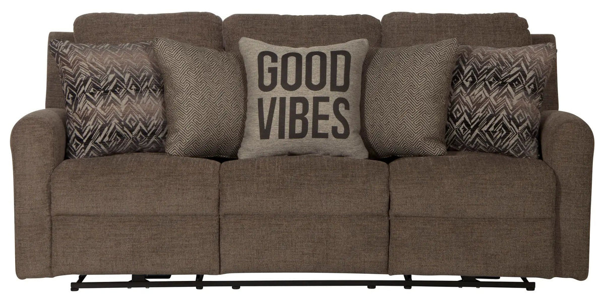 Calvin Reclining Sofa | 4 Pieces | Chenille & Fabric | Living Room