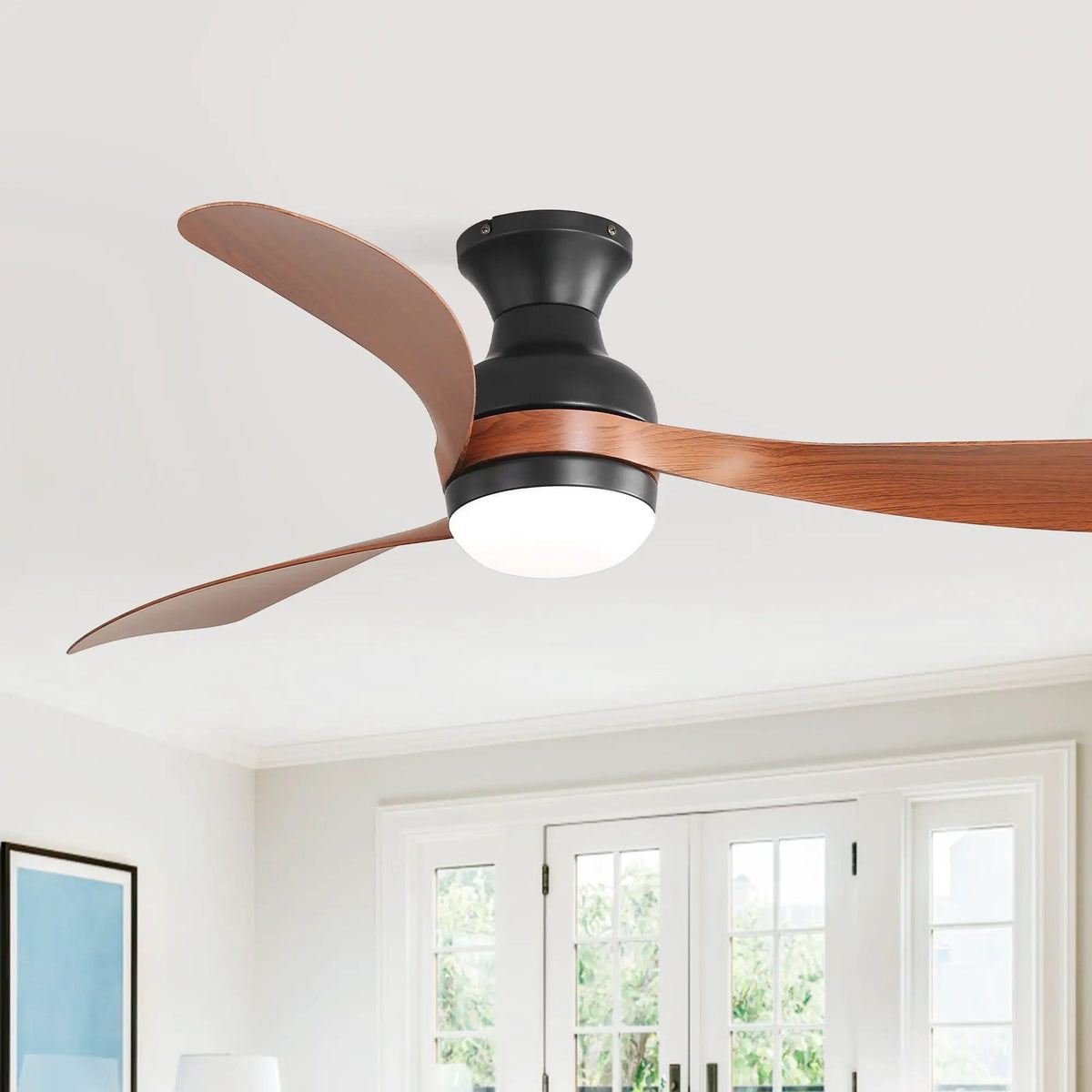 LED Ceiling Fan With Remote | 3 Blades | Reversible DC Motor | 6 Speeds Dimmable Light