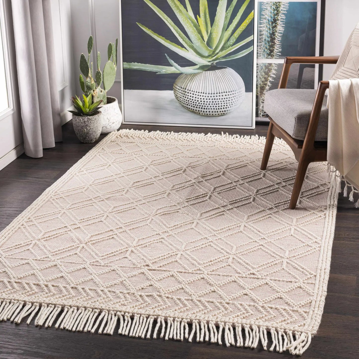 Ramsbury Pink Area Rug from PriceLows™