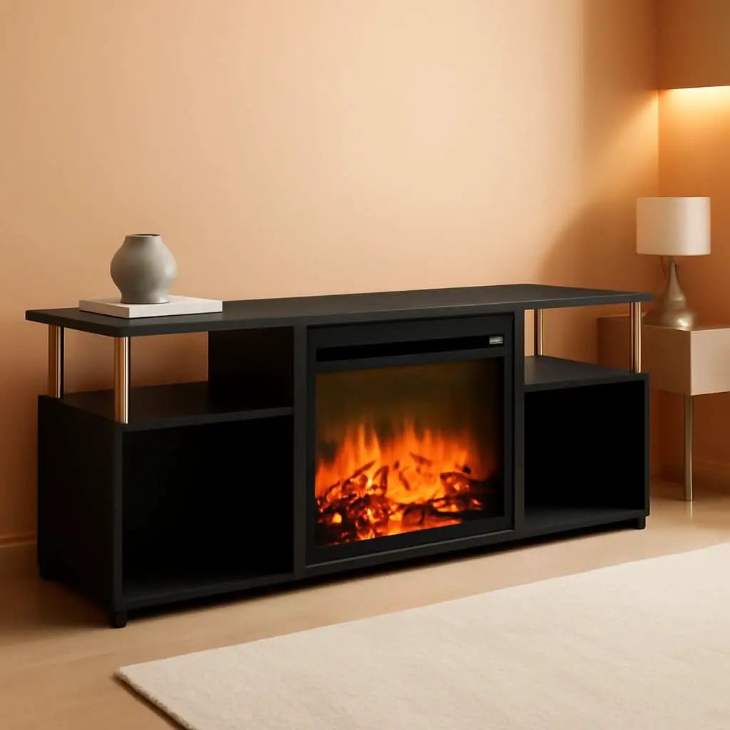 Entertainment Center With Electric Fireplace For 70 Inch TV from PriceLows™