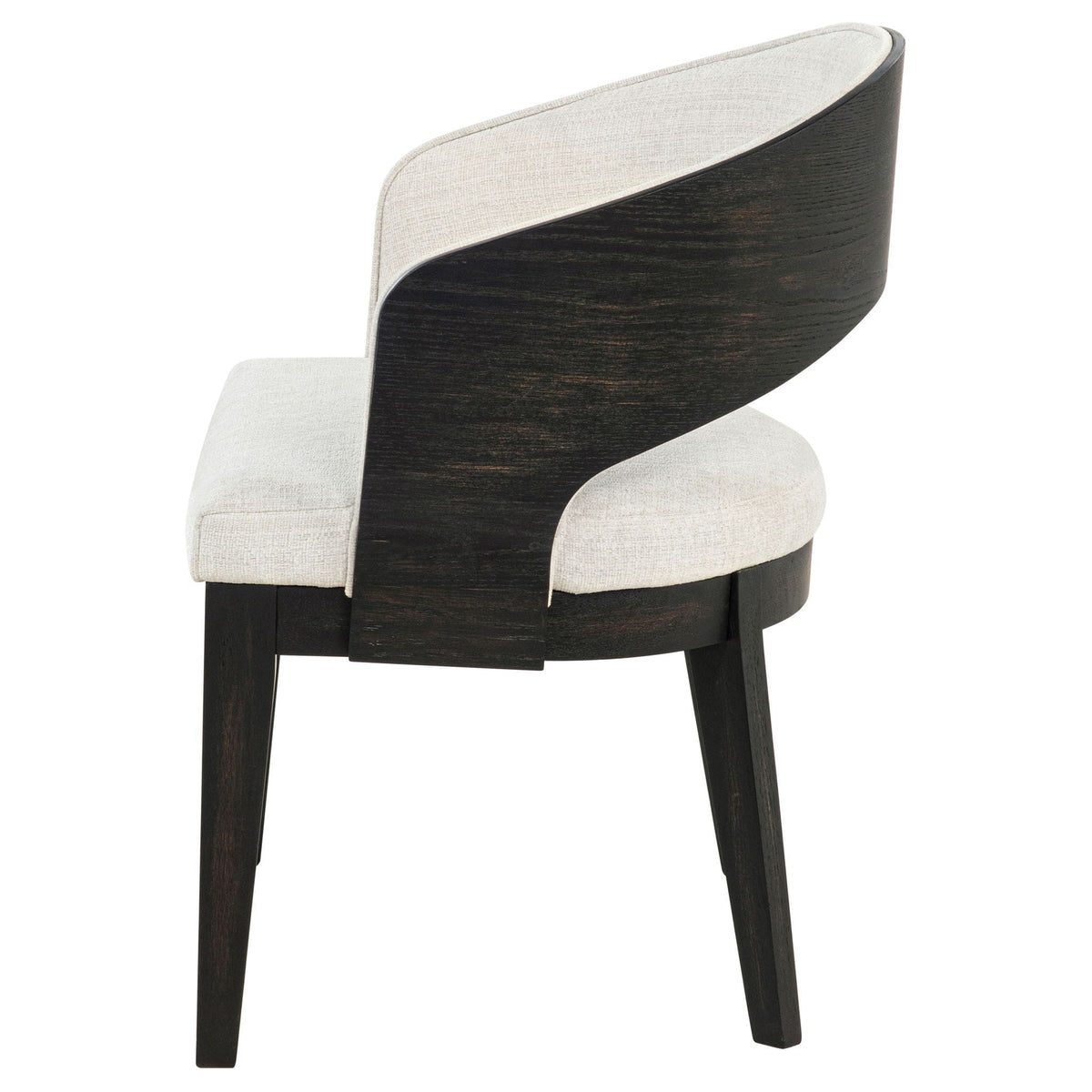 Leandro Upholstered Dining Arm Chair Cream (Set of 2) | 24.5 x 21.25 x 32.25 in | Fabric | Dining Room