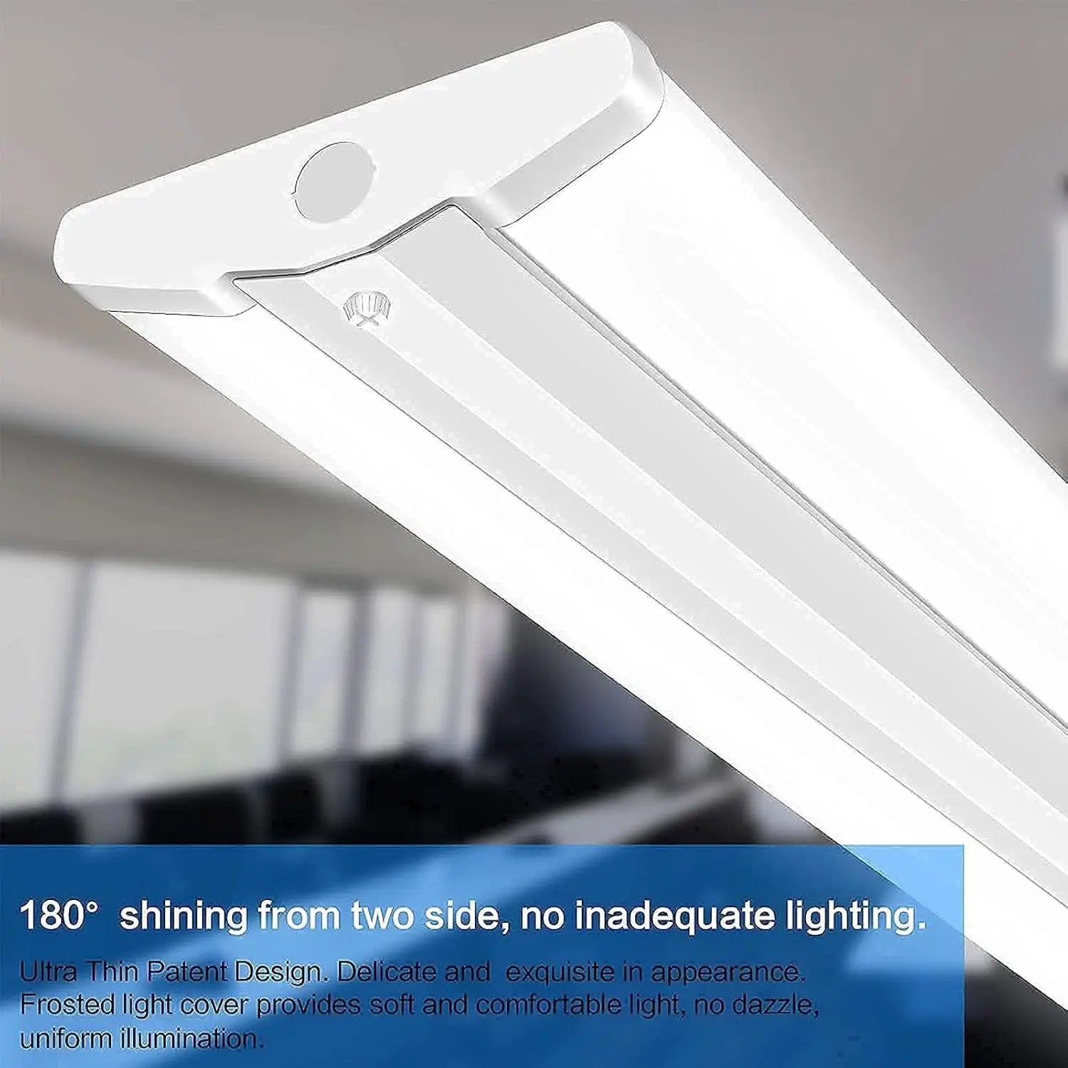 8Ft 110W Slim LED Shop Lights, 4-Pack, Energy Efficient from PriceLows™