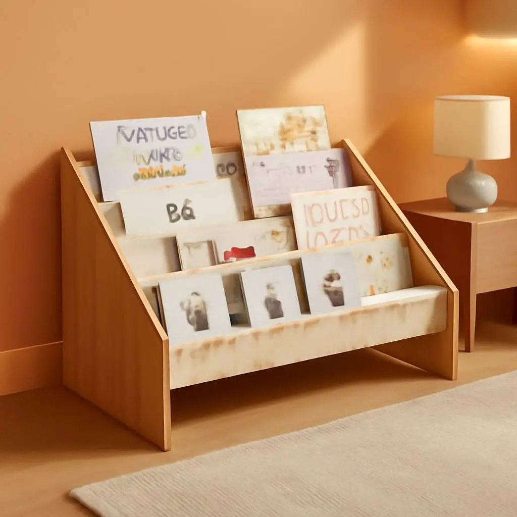 Montessori Kids Bookshelf 28.7x15.7x13.6 Nursery Organizer from PriceLows™